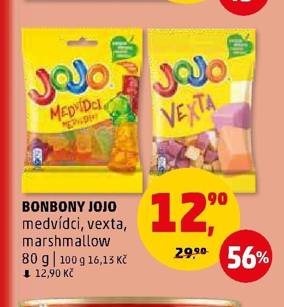 Bonbony JoJo medvídci, vexta, marshmallow 80 g - Penny Market aktualniletaky.eu