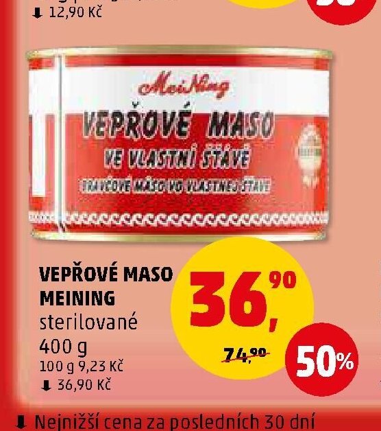 Vepřové maso Meining sterilované 400 g - Penny Market aktualniletaky.eu