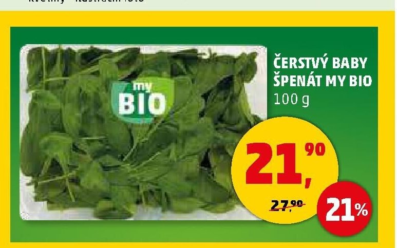 ČERSTVÝ BABY ŠPENÁT MY BIO - Penny Market aktualniletaky.eu