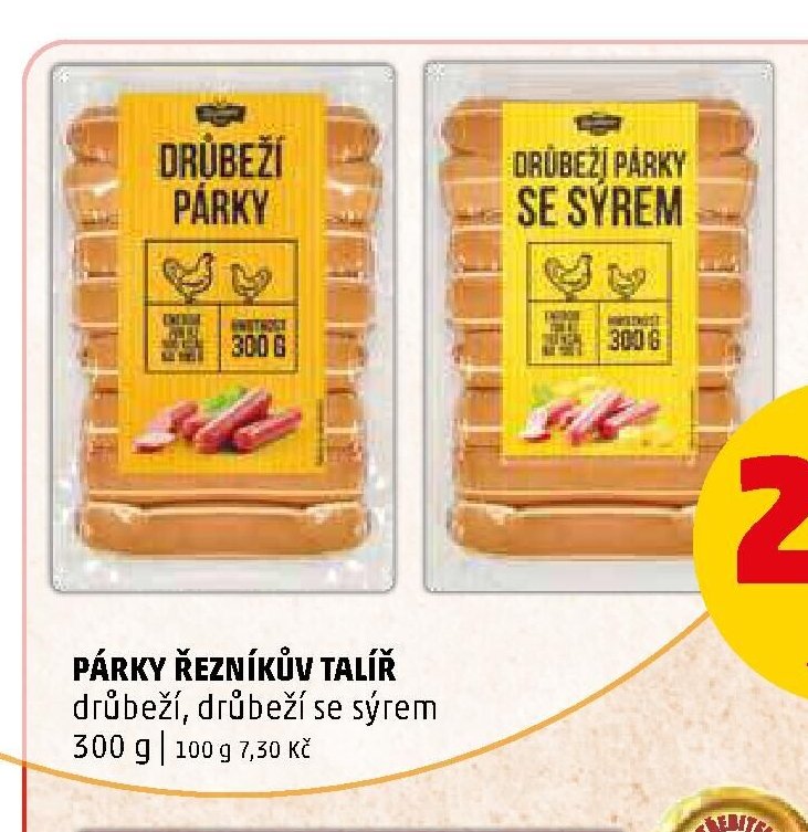 Párky Řezníkův talíř drůbeží, drůbeží se sýrem - Penny Market aktualniletaky.eu