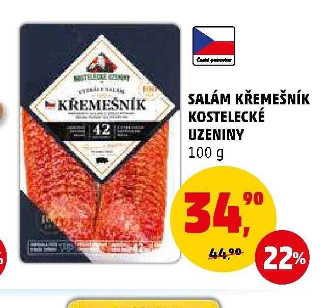 SALÁM KŘEMEŠNÍK KOSTELECKÉ UZENINY - Penny Market aktualniletaky.eu