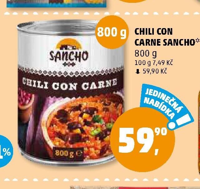 CHILI CON CARNE SANCHO - Penny Market aktualniletaky.eu