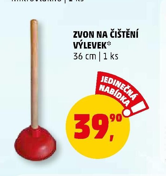 Zvon na čištění výlevek - Penny Market aktualniletaky.eu