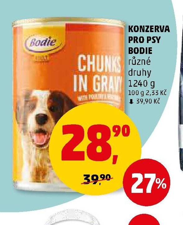KONZERVA PRO PSY BODIE různé druhy - Penny Market aktualniletaky.eu