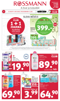 aktuální leták ROSSMANN drogerie 1.3.2023-14.3.2023