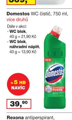 Domestos WC čistič, 750 ml