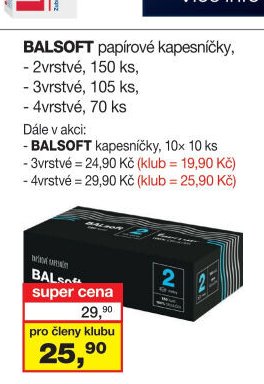 BALSOFT papírové kapesníčky - Barvy a laky drogerie aktualniletaky.eu