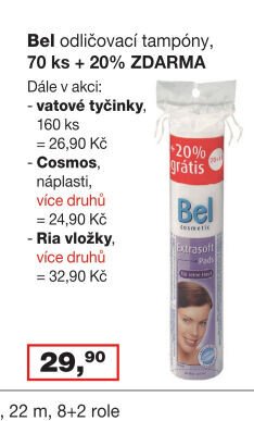 Bel odličovací tampóny, 70 ks + 20% ZDARMA