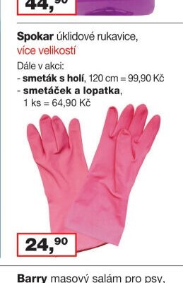 Spokar úklidové rukavice, více velikostí
