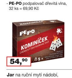 Kominíček chemický odstraňovač sazí, 5x 14 g