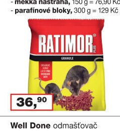 Ratimor Plus granule na hubení hlodavců, sáček, 150 g