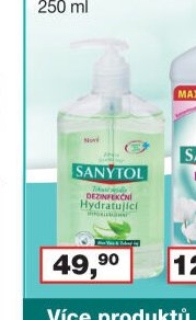Sanytol antibakteriální hydratační mýdlo, 250 ml