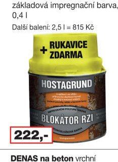 HOSTAGRUND blokátor rzi U2161