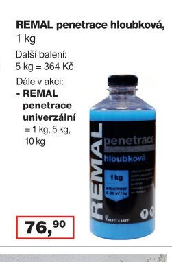 REMAL penetrace hloubková, 1 kg