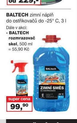 BALTECH zimní náplň do ostřikovačů
