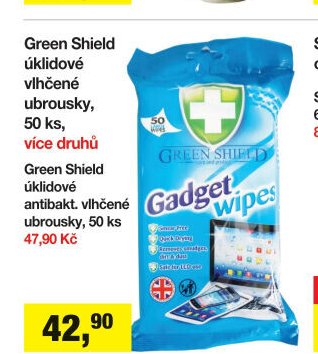 Green Shield úklidové vlhčené ubrousky, 50 ks