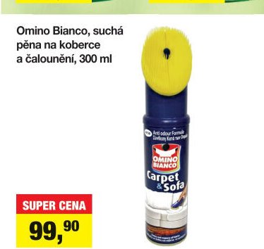 Omino Bianco, suchá pěna na koberce a čalounění, 300 ml