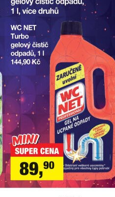 WC NET Energy gelový čistič odpadů, 1 l, více druhů