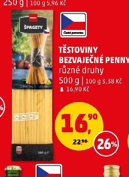 TĚSTOVINY BEZVAJEČNÉ PENNY - Penny Market aktualniletaky.eu
