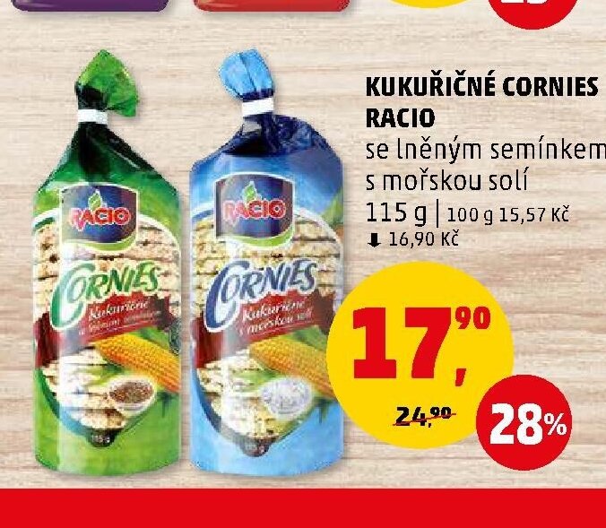 Kukuřičné cornies Racio - Penny Market aktualniletaky.eu