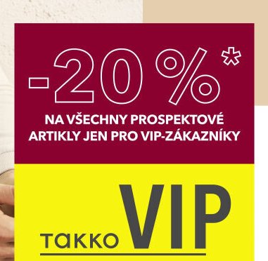 Sleva na všechny prospektové artikly jen pro VIP zákazníky