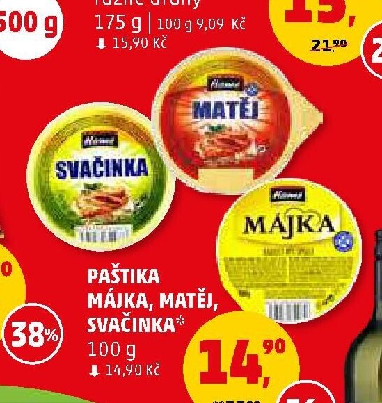 PAŠTIKA MÁJKA, MATĚJ, SVAČINKA - Penny Market aktualniletaky.eu