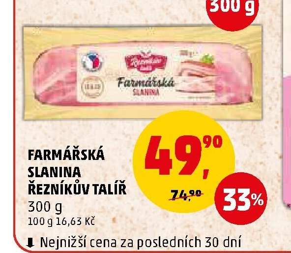 FARMÁŘSKÁ SLANINA ŘEZNÍKŮV TALÍŘ 300 g - Penny Market aktualniletaky.eu