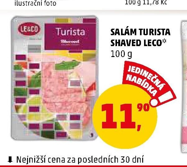 SALÁM TURISTA SHAVED LECO* 100 g - Penny Market aktualniletaky.eu