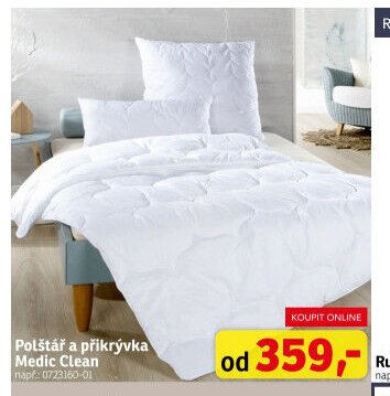 Polštář a přikrývka Medic Clean