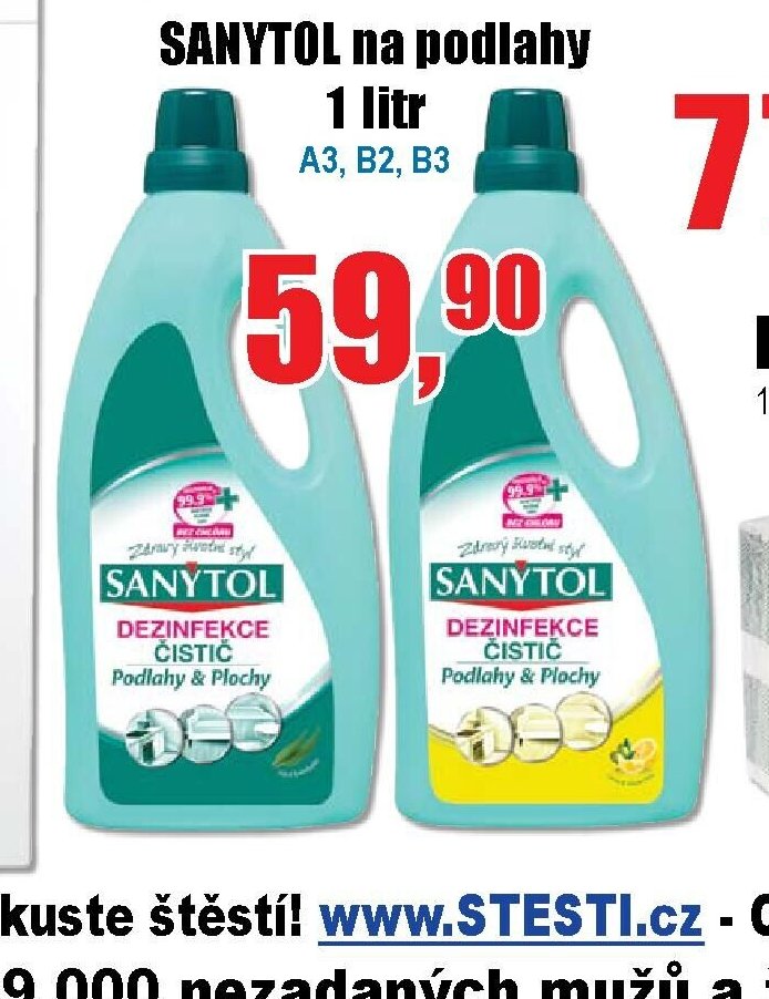 SANYTOL na podlahy 1 litr - EVA.cz aktualniletaky.eu