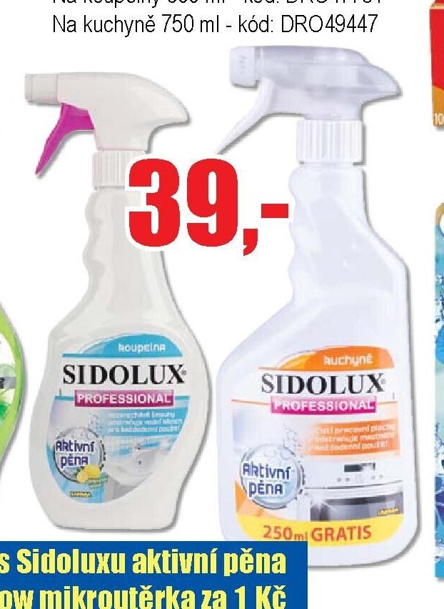 SIDOLUX PROFESSIONAL aktivní pěna