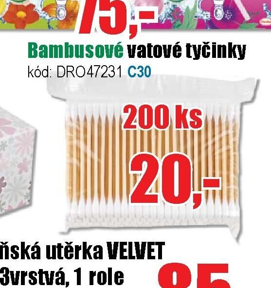 Bambusové vatové tyčinky