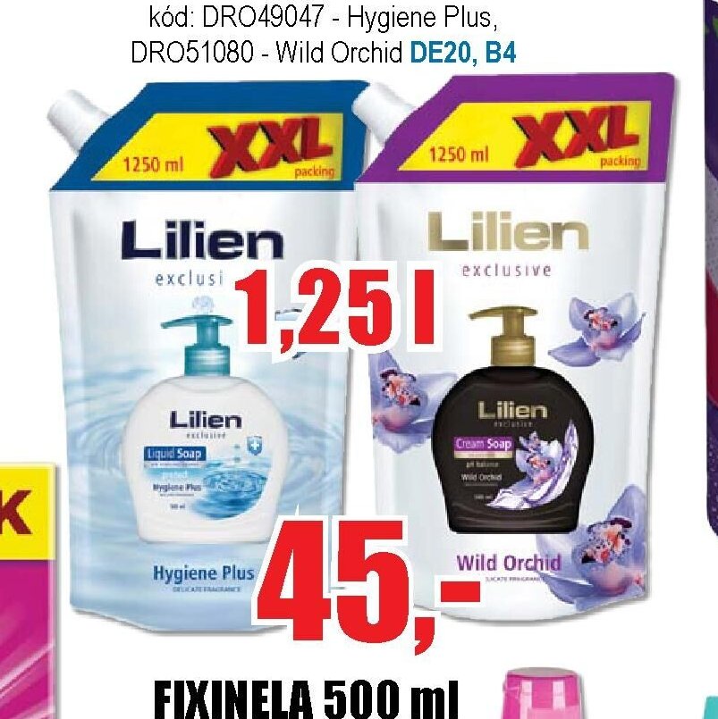 Tekuté mýdlo Lilien 1,25 litru