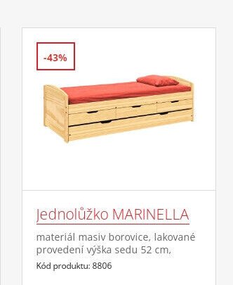 Jednolůžko MARINELLA