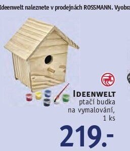 IDEENWELT ptačí budka - ROSSMANN drogerie aktualniletaky.eu