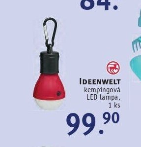 IDEENWELT kempingová LED lampa