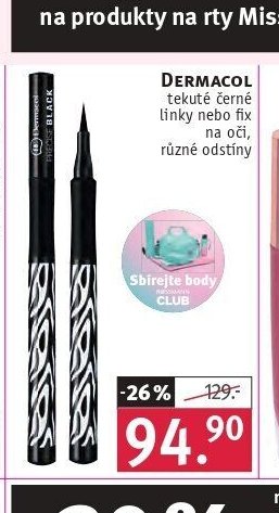 Dermacol tekuté černé linky nebo fix
