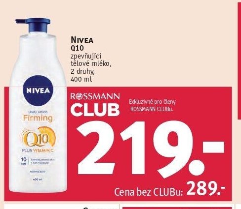 NIVEA Q10 tělové mléko