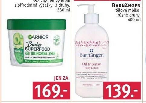 GARNIER Body Superfood tělový krém