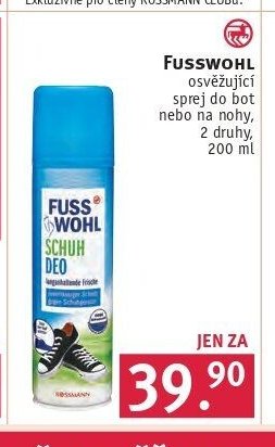 FUSSWOHL sprej do bot nebo na nohy
