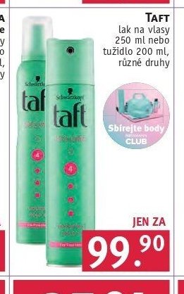 Taft lak na vlasy nebo tužidlo