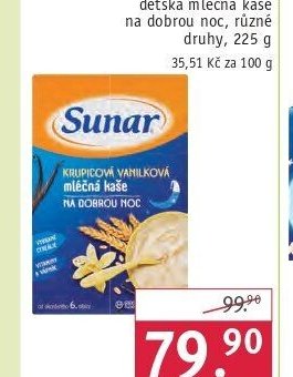 Sunar dětská mléčná kaše