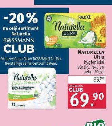 Naturella Ultra hygienické vložky