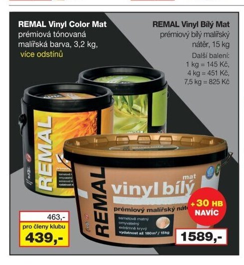 REMAL Vinyl Color Mat - Barvy a laky drogerie aktualniletaky.eu