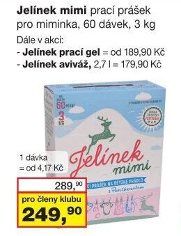 Jelínek mimi prací prášek - Barvy a laky drogerie aktualniletaky.eu