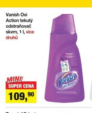 Vanish Oxi Action tekutý odstraňovač skvrn