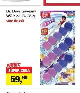 Dr. Devil závěsný WC blok