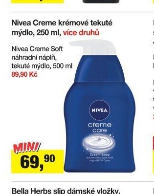 Nivea Creme krémové tekuté mýdlo, 250 ml