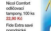 Nicol Comfort odličovací tampony, 100 ks