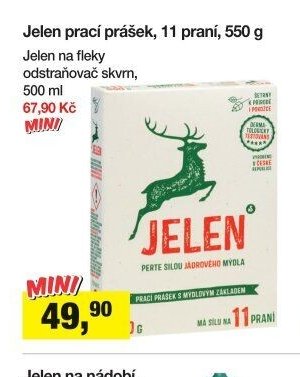 Jelen prací prášek, 11 praní, 550 g